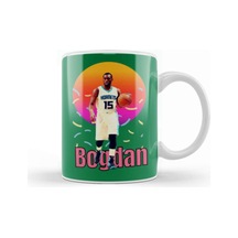 Bogdan Bogdanovic Vintage Art Legend Basketball Gift Kupa Bardak Porselen Karışık