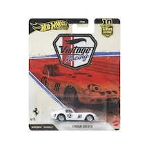 Premium Vintage Racing Ferrari 250 Gto-jkf25 Beyaz