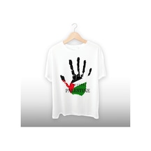 Filistin Temalı Unisex Tişört Beyaz