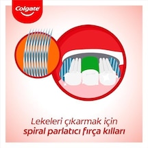 360 Gelişmiş Optik Beyaz Yumuşak Beyazlatıcı Diş Fırçası Açık Ahşap