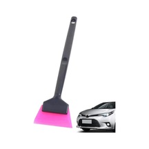 Oto Aksesuarcım Mini Saplı Silikon Çekçek Ragle Cam Filmi Çekme Uygulama Aparatı 6x22cm Siyah Pembe