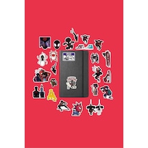 Miles Morales Spiderman/bullet Journal Defter Çıkartma Ajanda Laptop Etiket Çok Renkli