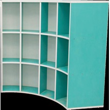 Çift Tarflı S Kitaplık 141x58x105 Cm Çok Renkli