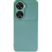 Coverzone Huawei Nova 12 Se İle Uyumlu Silikon Kılıf Kamera Korumalı Karbon Tpu Brimstone Ultra Slim Fit Delux Haki