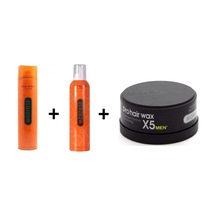 Morfose Strong Saç Spreyi 400 ML + Strong Saç Köpüğü 350 ML + Pro Hair X5 Men Wax 150 ML