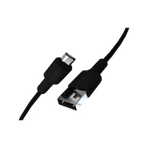 Micro Usb Hızlı Şarj Kablosu Siyah + Siyah Uç 150 Cm