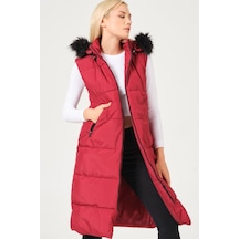 Dewberry Bayan Yelek Z6741 Bordo