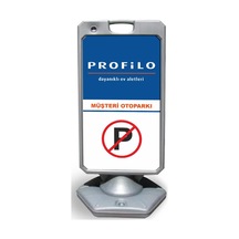 Profilo  Reklam ve Yönlendirme Uyari Dubasi A Tabela Gri