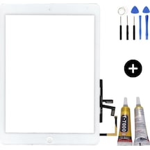 Apple Uyumlu iPad  Air 1.nesil A1474-a1475-a1476 A Kalite Dokunmatik Beyaz + Montaj Seti