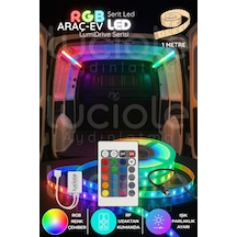 Lumidrive 1m Rgb 5050 Led Şerit 24 Tuş Kumanda, Modüllü Sistem, Yapışkanlı