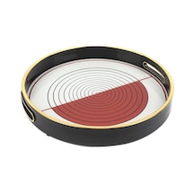 Mikasa Moor Kırmızı Çizgili Tepsi 30 Cm