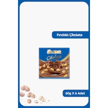 Ülker Çikolata Fındıklı Sütlü Kare 60 Gram x 6 Adet