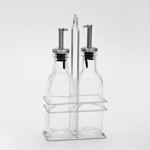 2'li Metal Standlı Cam Yağlık Sirkelik Seti 2x200 Ml