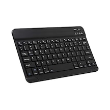 Tablet Ve Telefonlar İçin Şarjlı Kablosuz Türkçe Bluetooth Klavye