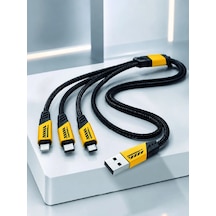Mey İthalat 240w 3'ü 1 Arada Hızlı Şarj Kablosu