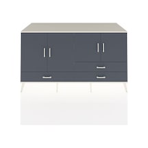 Kronos Konsol 5 Raflı 3 Çekmeceli 4 Kapaklı 176x59x99 Aytaşı-antr Aytaşı-antrasit