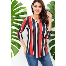 Lacivert - Kırmızı