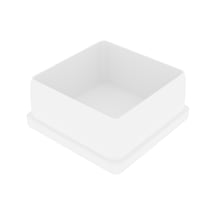 Cateksss 50x50 Mm Düz İç Profil Tapası Beyaz - 4 Lü Paket