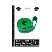 Özel Seri Blpb-45 Green Latex Güç Bandı Yeşil 45 Mm Hazırlık Aktif Kuvvet