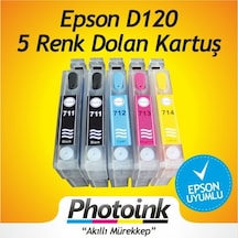 Epson D120 Uyumlu Kolay Dolan Kartuşlar Dolu