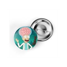 Expanding Brain - 44 Mm İğneli Çanta Rozeti - 5 Adet Diğer