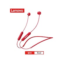 Lenovo Sh1 Kablosuz Bluetooth 5.0 Boyun Bandı Spor Kulaklık Hıfı Ses Ipx5 Su Geçirmez Mikrofonlu4.0stereoıpx4 - Ip5xvar6 Saat Lenovo Sh1 Kulak Üstü