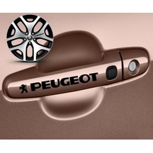 Peugeot Kapı Kolu Sport Sticker Yapıştırma 8 Adet