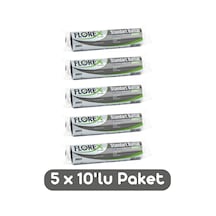 Florex Standart Battal Boy Çöp Torbası 72x95 Cm 10'lu Rulo Siyah 5 Rulo (50 Adet)