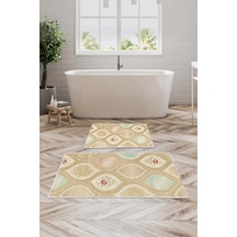 Alanur Trend Kaymaz Taban Dijital Banyo Takımı Kt458 krem