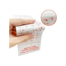 Arapça Kırmızı Klavye Etiketi Şeffaf Arka - Arabic Red Keyboard Sticker Transparent Back Diğer
