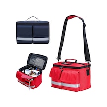 Su Geçirmez Aile İlaç Kiti Omuz Tıbbi Çanta Boş Araba Açık