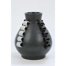 Vitale Seramik Yüzüklü Vazo 19 19 22 Cm Ak.kd0049 Renkli