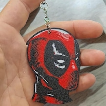 Büyük Deadpool Sevimli Figür Karakter Anahtarlık Çok Renkli