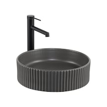 E-w1001mf Tezgah Üstü Mat Füme Lavabo Renkli