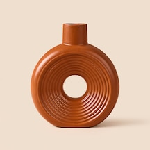 Deco Yuvarlak İskandinav Dekor - Kiremit - 18 Cm