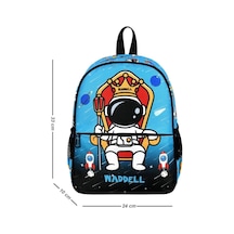 Astronot Desenli Anaokulu Kreş Sırt Çantası 24112 Çok Renkli