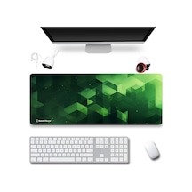 Sonictouch Ultragrand Zümrüt Yeşili Küpler Gamer Oyuncu Xxl Klavye Mouse Pad 40x90cm Mousepad