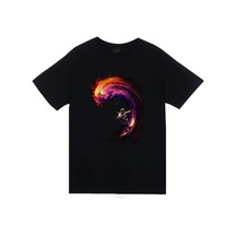 Stoned&Fame Siyah Astronot Baskılı T-shirt SIYAH