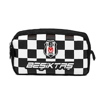 İki Gözlü Erkek Çocuk Beşiktaş Yazılı Beyaz - Siyah Okul Kalem Çantası/kalemlik - 26352 Genel