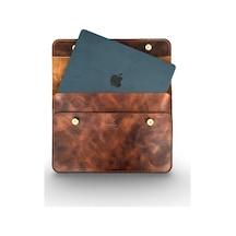 Hakiki Deri Macbook Kılıfı 13-14 İnç Gerçek Deri Premium Macbook Çantası, Macbook Air, Macbook Pro - Mess Collection Taba 13/14 İnç Diğer