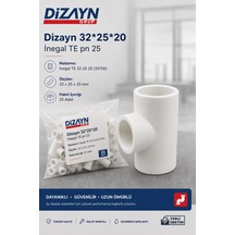Dizayn Pprc İnegal Te 32 25 20 25 Adet Pn25 Temiz Su Tesisat Ek Parçası