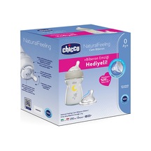 Chicco Natural Feeling Cam Biberon 250 Ml + Biberon Emziği 3 Adet