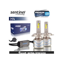 Sentinel Premium Beyaz Led Xenon Ampül Seti 85w 14000 Lumen H4 H4
