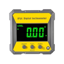 Maiyame Dijital Eğim Ölçer - 4x90 Hassas Açı Ölçümü, Lcd Ekran, Mıknatıslı, Su Geçirmez Ip54