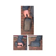 Dada Hakiki Deri Piremium Siyah Renk Erkek El Çantası 250 Gr Erkek El Portföyü Erkek Bakım Çantası Clutch