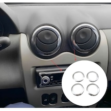 Ebal Otomotiv Dacia DOKKER Krom Havalandırma Çerçeve 4 prç P Çelik 2012 Üzeri