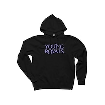 Young Royals Siyah Kapşonlu Sweat Siyah