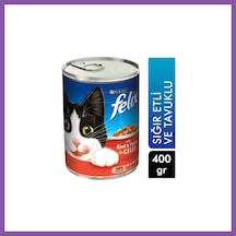 Felix Konserve Sığır Etli Yaş Kedi Maması 400gr 1 Adet Bzoshb