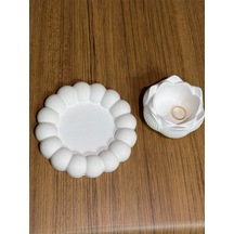Bernami Vazo Pinterest 2 Li Dekoratif Taş Tozu Lotus Çiçeği Ve Çiçek Tepsi Seti - Şık Ve Zarif Tasarım Diğer