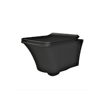 Mat Siyah Ibiza Rimless Asma Klozet+ Uf Kapak Diğer